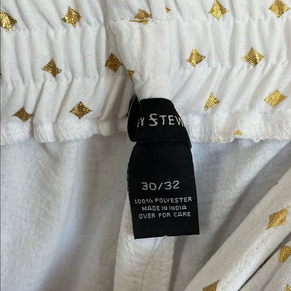 ASHLEY STEWART 2pc crop top & Bell bottom pants w/ gold foil diamond shape - Picture 11 of 11